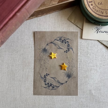 Étoile（エトワール）/2枚セット/刺繍アイロンワッペン