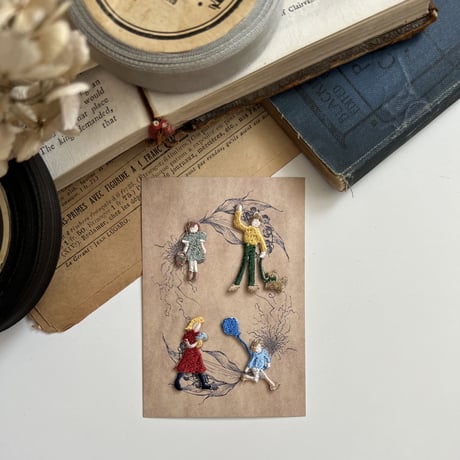 〈暮らしシリーズ〉セット/4枚セット/刺繍アイロンワッペ ン