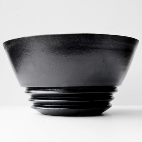 ＜ceramic pot ＞LOOP  Matt Black type_GJ02