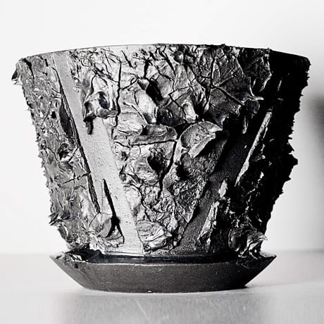 ＜ceramic pot ＞√ROOT   MattBlack type__LF04