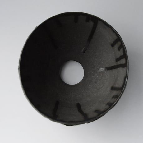 ＜ceramic pot ＞ INFLUX  Matt Black type I01