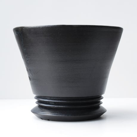 <ceramic pot ＞ SHARP EDGE  Matt Black type+drip_GX_01