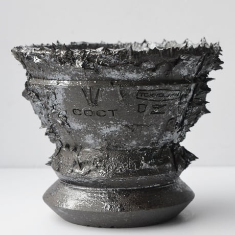 ＜ceramic pot ＞THUNDER   Metallic type  030