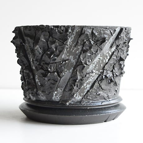 ＜ceramic pot ＞√ROOT   MattBlack type_PMK01