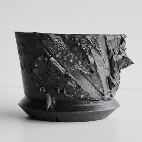 ＜ceramic pot ＞√ROOT   MattBlack type_PMK012