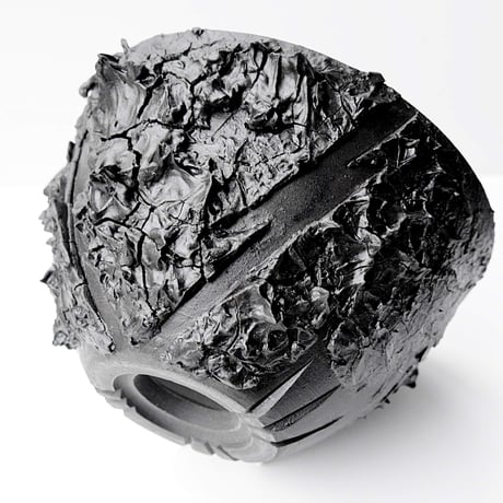 ＜ceramic pot ＞√ROOT MattBlack type__UJ01