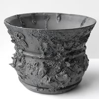 ＜ceramic pot ＞ GRAFFITI  Matt Black type_UC06