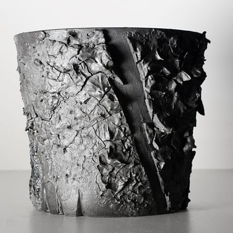 ＜ceramic pot ＞√ROOT   MattBlack type__MK_07