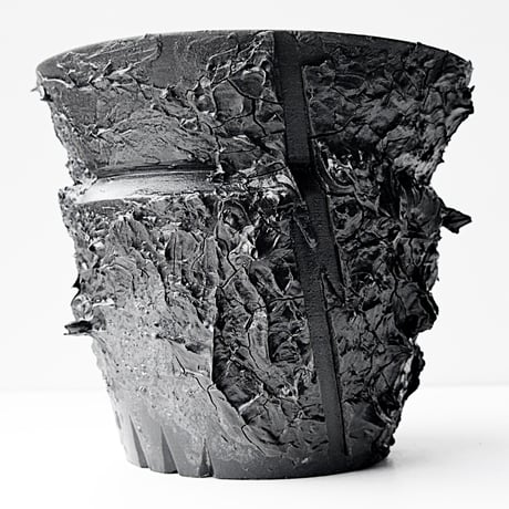 ＜ceramic pot ＞√ROOT   MattBlack type__ST_08