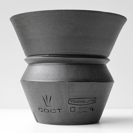 ＜ceramic pot ＞LOOP  DarkGray type_UC03