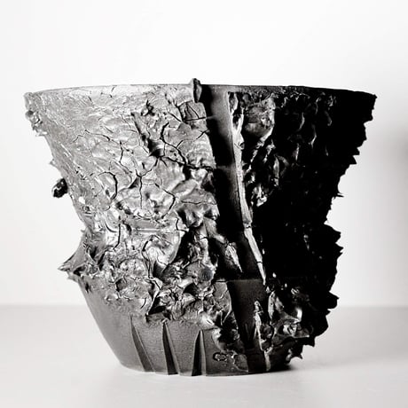 ＜ceramic pot ＞√ROOT   MattBlack type__GJ010