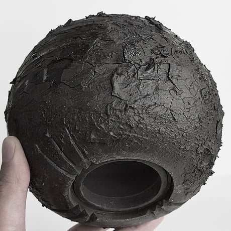 ＜ceramic pot ＞SHARK MattBlack type_XT07