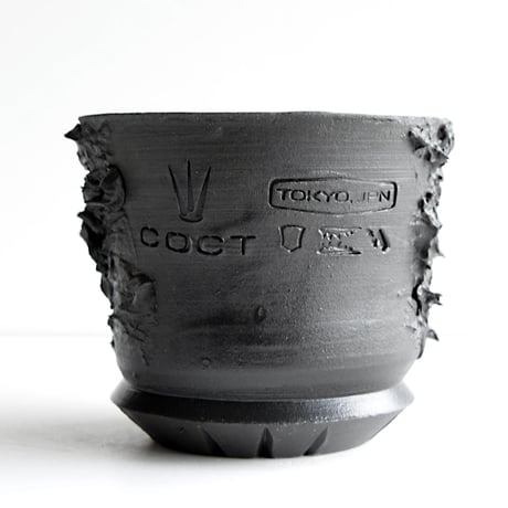 ＜ceramic pot ＞√ROOT   MattBlack type_PMK02