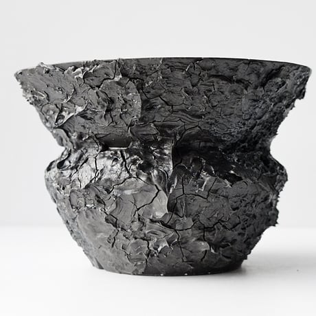＜ceramic pot ＞ SHARK  Matt Black type_TD07