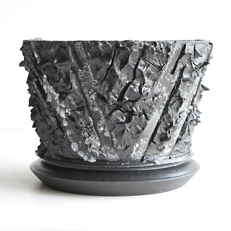 ＜ceramic pot ＞√ROOT   MattBlack type_PMK01