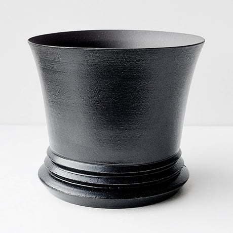 ＜ceramic pot ＞LOOP  Matt Black type_GM012