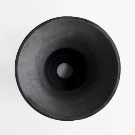 ＜ceramic pot ＞ GRAFFITI  Matt Black type_GA09