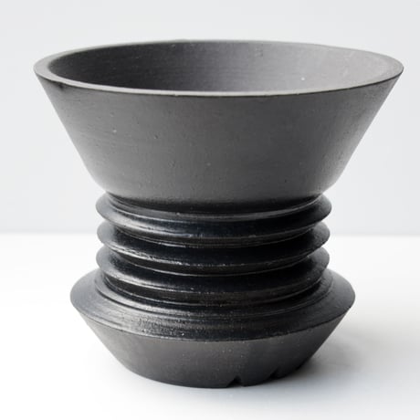 ＜ceramic pot ＞PENETRATOR    Matt Black type_MO03