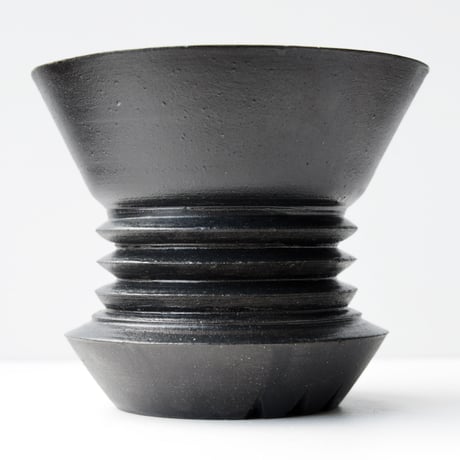 ＜ceramic pot ＞PENETRATOR    Matt Black type_MO03