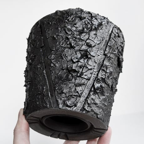 ＜ceramic pot ＞√ROOT   MattBlack type_XV3