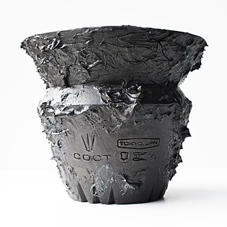 ＜ceramic pot ＞ SHARK  Matt Black type_PH07