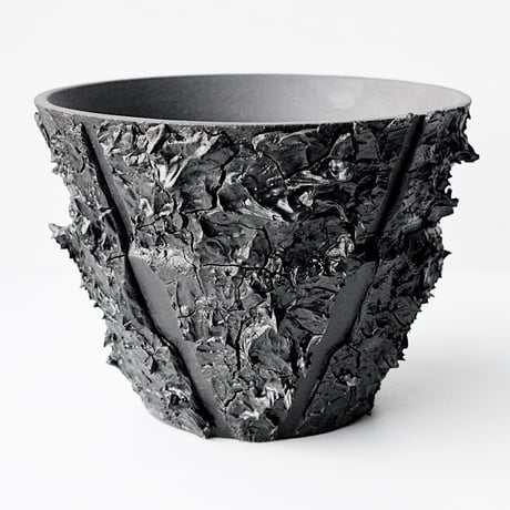 ＜ceramic pot ＞√ROOT   MattBlack type__ST_012