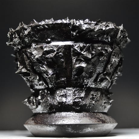 ＜ceramic pot ＞THUNDER   Metallic type  030