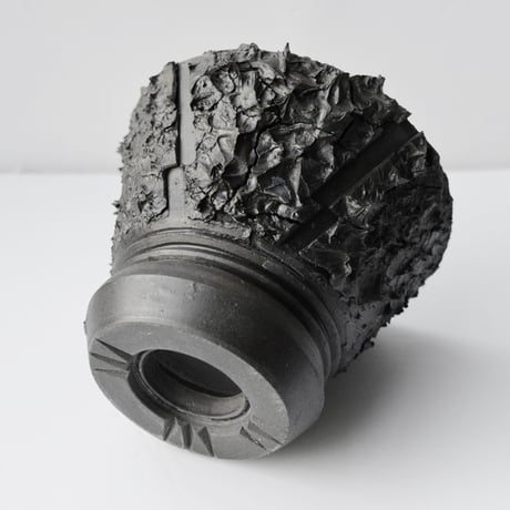 ＜ceramic pot＞  √ ROOT Matt Black type_A