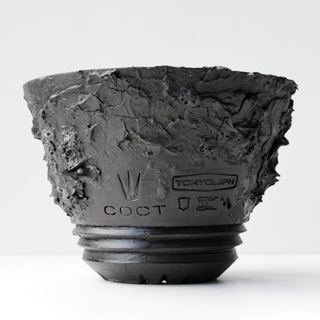 ＜ceramic pot ＞ SHARK  Matt Black type_MO01