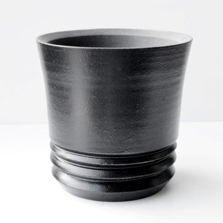 ＜ceramic pot ＞LOOP  Matt Black type_CA05