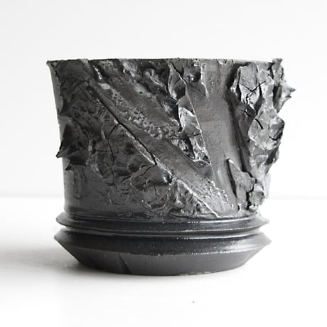 ＜ceramic pot ＞√ROOT   MattBlack type_PMK04