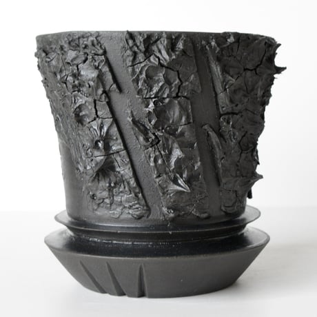 ＜ceramic pot ＞√ROOT   MattBlack type_XK02