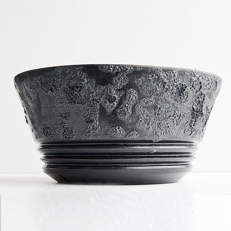 ＜ceramic pot ＞ GRAFFITI  Matt Black type_UK05
