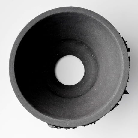 ＜ceramic pot ＞√ROOT MattBlack type__IC03