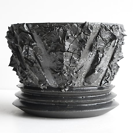 ＜ceramic pot ＞√ROOT   MattBlack type_PMK09