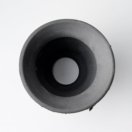 ＜ceramic pot ＞√ROOT   MattBlack type__DF_08