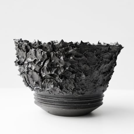 ＜ceramic pot ＞ SHARK_MattBlack type_02