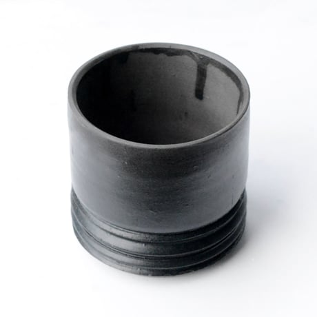 <ceramic pot ＞ LOOP  Matt Black L04