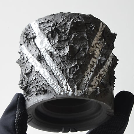 ＜ceramic pot ＞√ROOT   MattBlack type_VCU02
