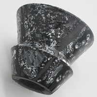＜ceramic pot ＞√ROOT MattBlack+W type_UK04