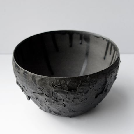 ＜ceramic pot ＞ INFLUX  Matt Black type I01