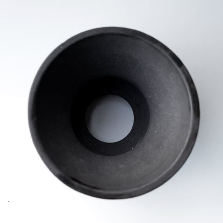 <ceramic pot ＞ SHARP EDGE  Matt Black type+drip_GX_07