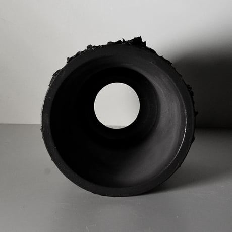＜ceramic pot ＞√ROOT   MattBlack type__MK_07