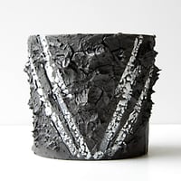 ＜ceramic pot ＞√ROOT   MattBlack type_VCU02