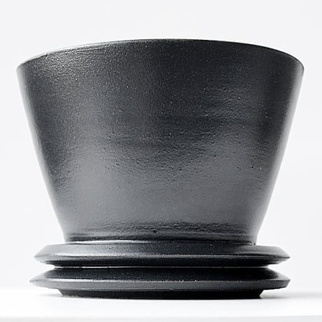 ＜ceramic pot＞LOOP Matt Black type__DF_04