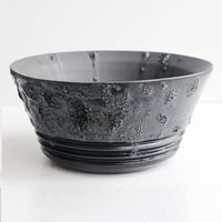 ＜ceramic pot ＞ GRAFFITI  Matt Black type_UK05