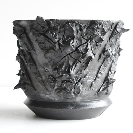 ＜ceramic pot ＞√ROOT   MattBlack type_PMK02
