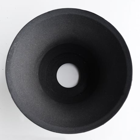 ＜ceramic pot ＞√ROOT MattBlack_UK06