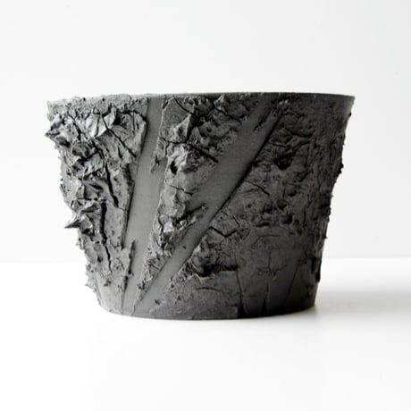 ＜ceramic pot ＞√ROOT   MattBlack type_VCU08