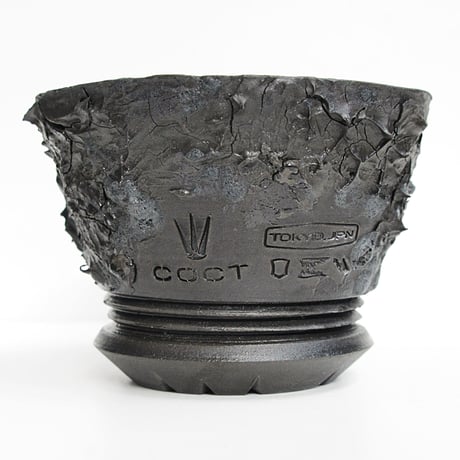 <ceramic pot ＞ SHARK  Matt Black type+drip_ZR_03